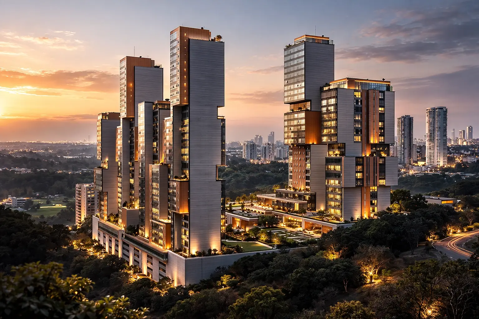 Vista exterior de Central Park Bosque Real